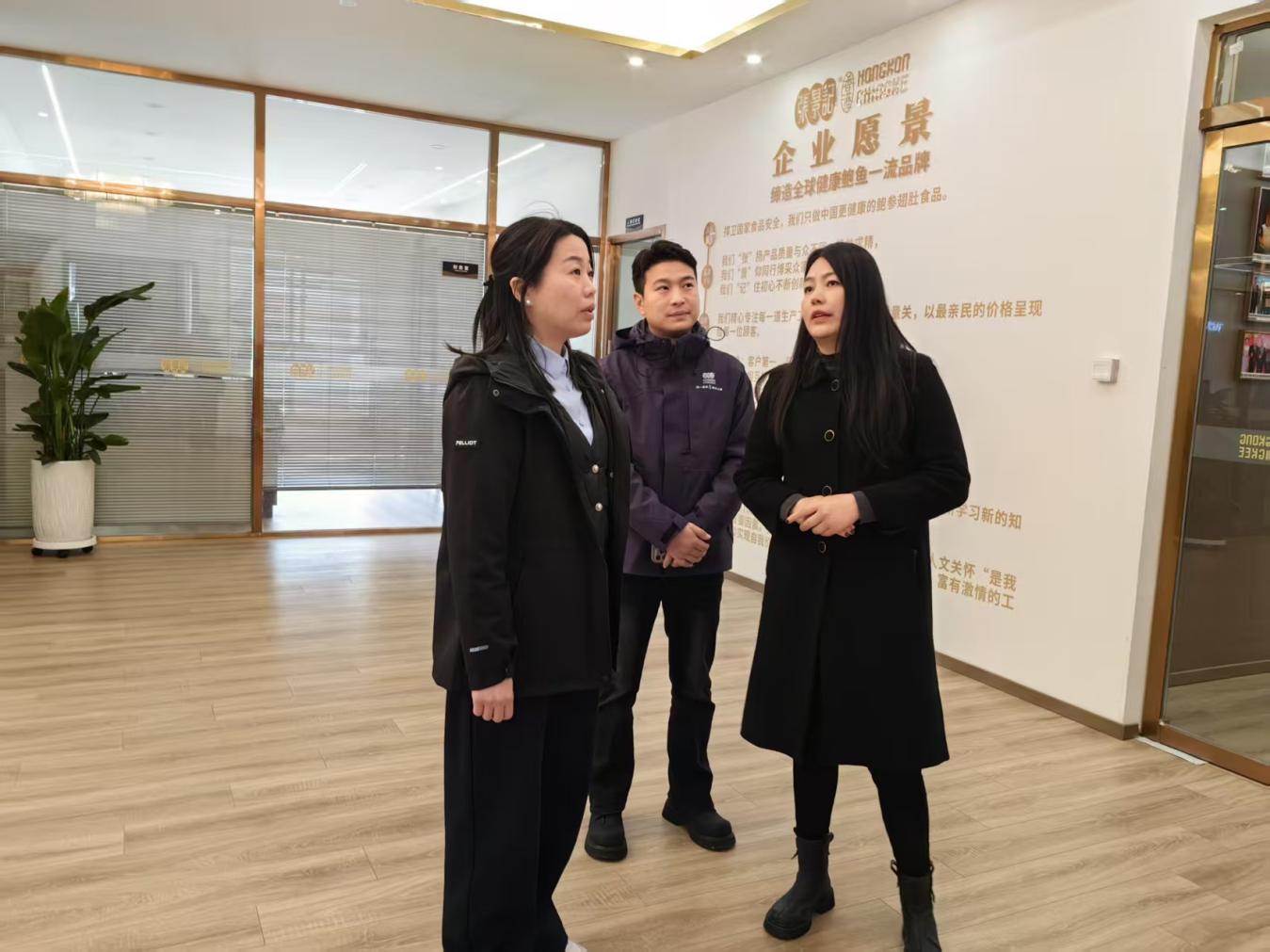 副县长陈静调研食品工业企业生产经营情况